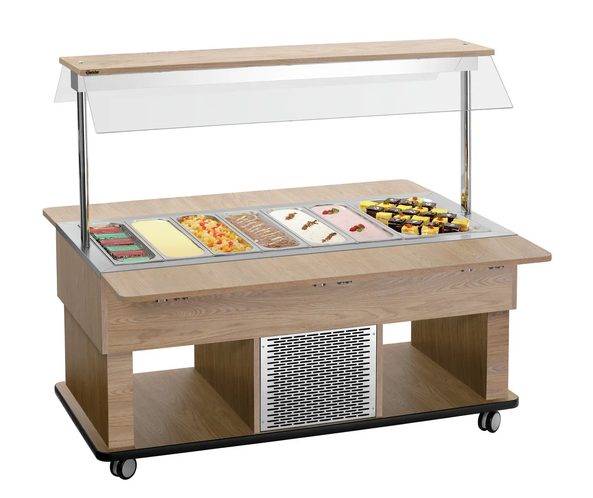 Carro de Buffet Quente Infantil - 4 x GN 1/1