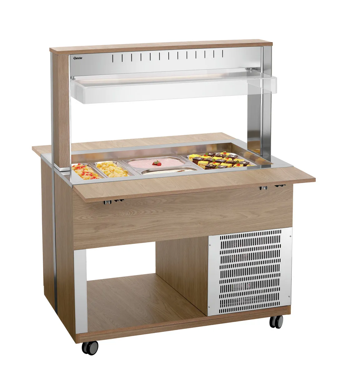 Carro de Buffet Quente - 3 x GN 1/1