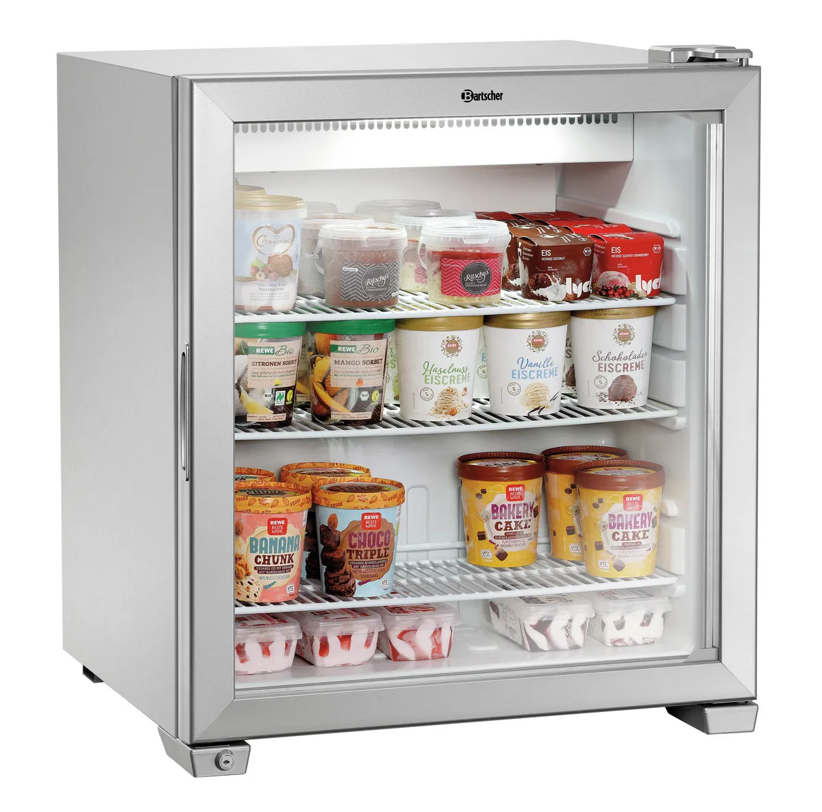 Mini Congelador Inox Vidrado - 90 L
