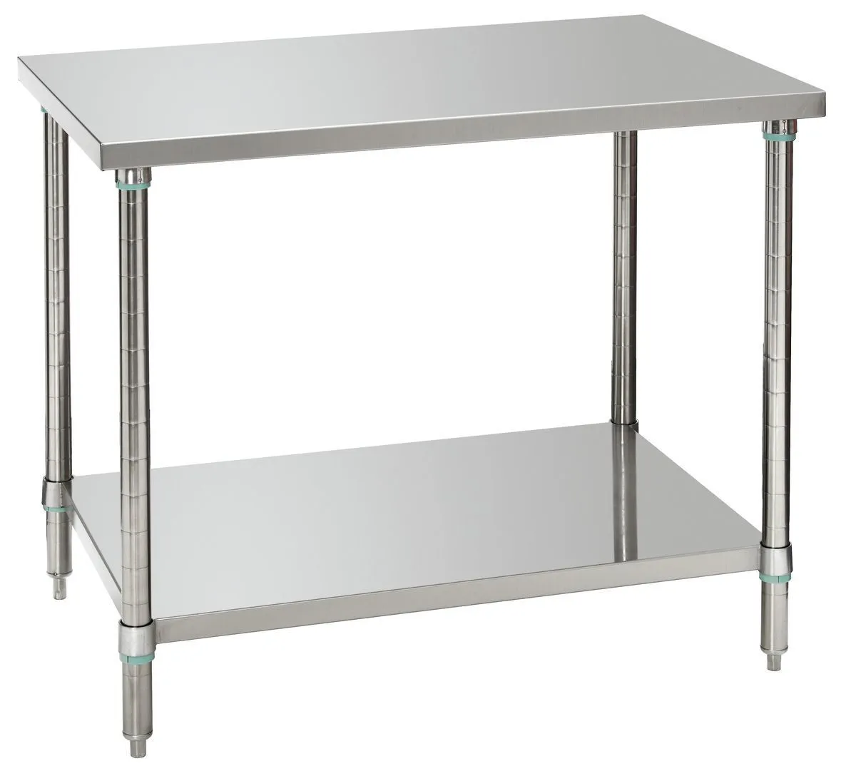Mesa de Trabalho Inox com Prateleira Baixa - P 700 mm - L 1000 mm