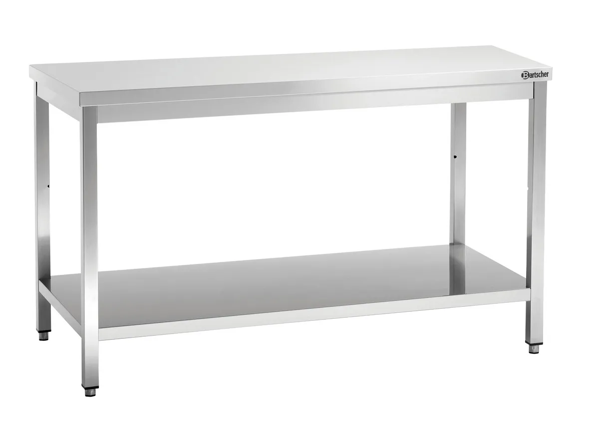Mesa de Trabalho Inox com Prateleira Inferior - P 700 mm - L 1600 mm