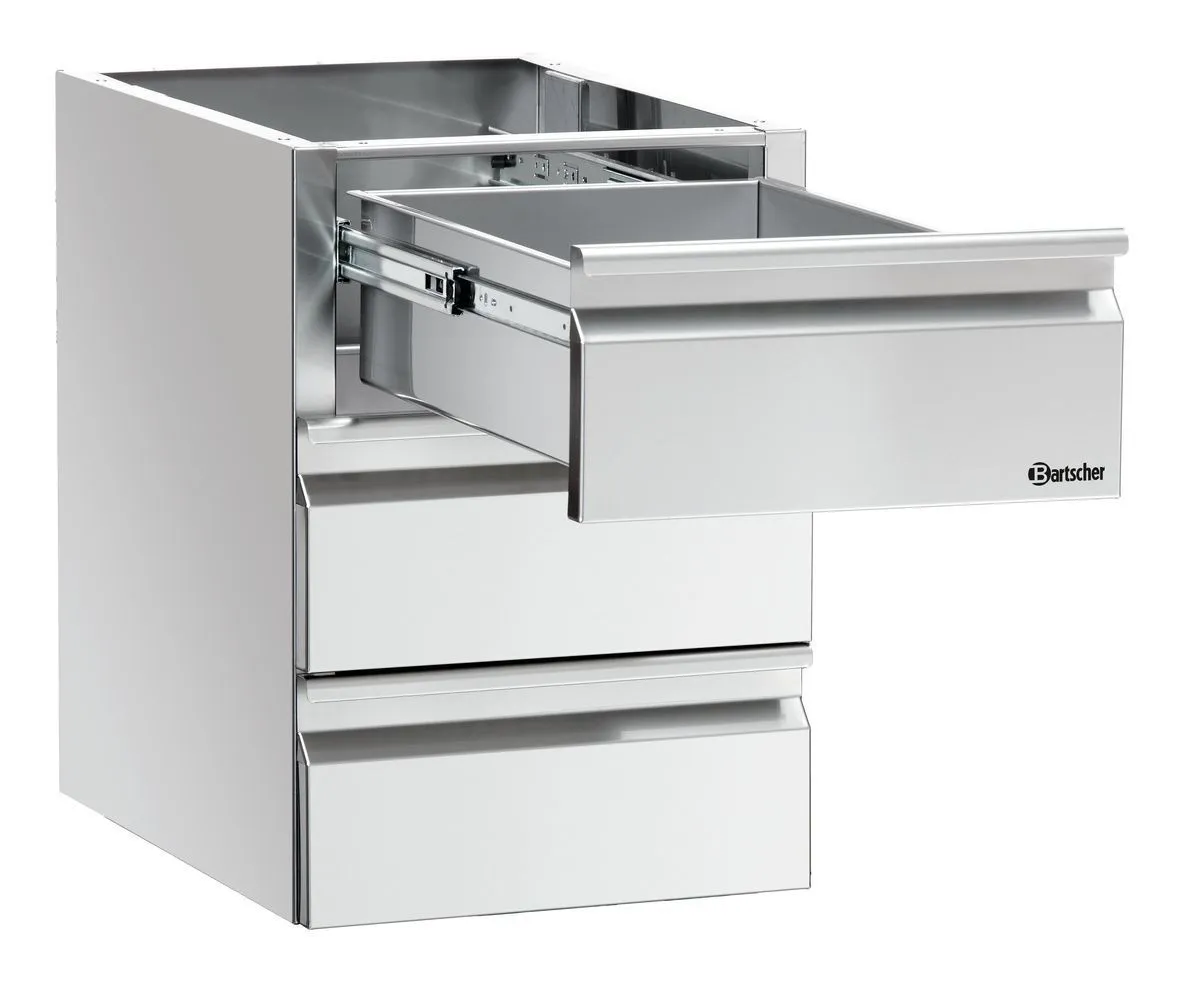 Coluna Gavetas 3 x GN 1/1 Mesa de Trabalho