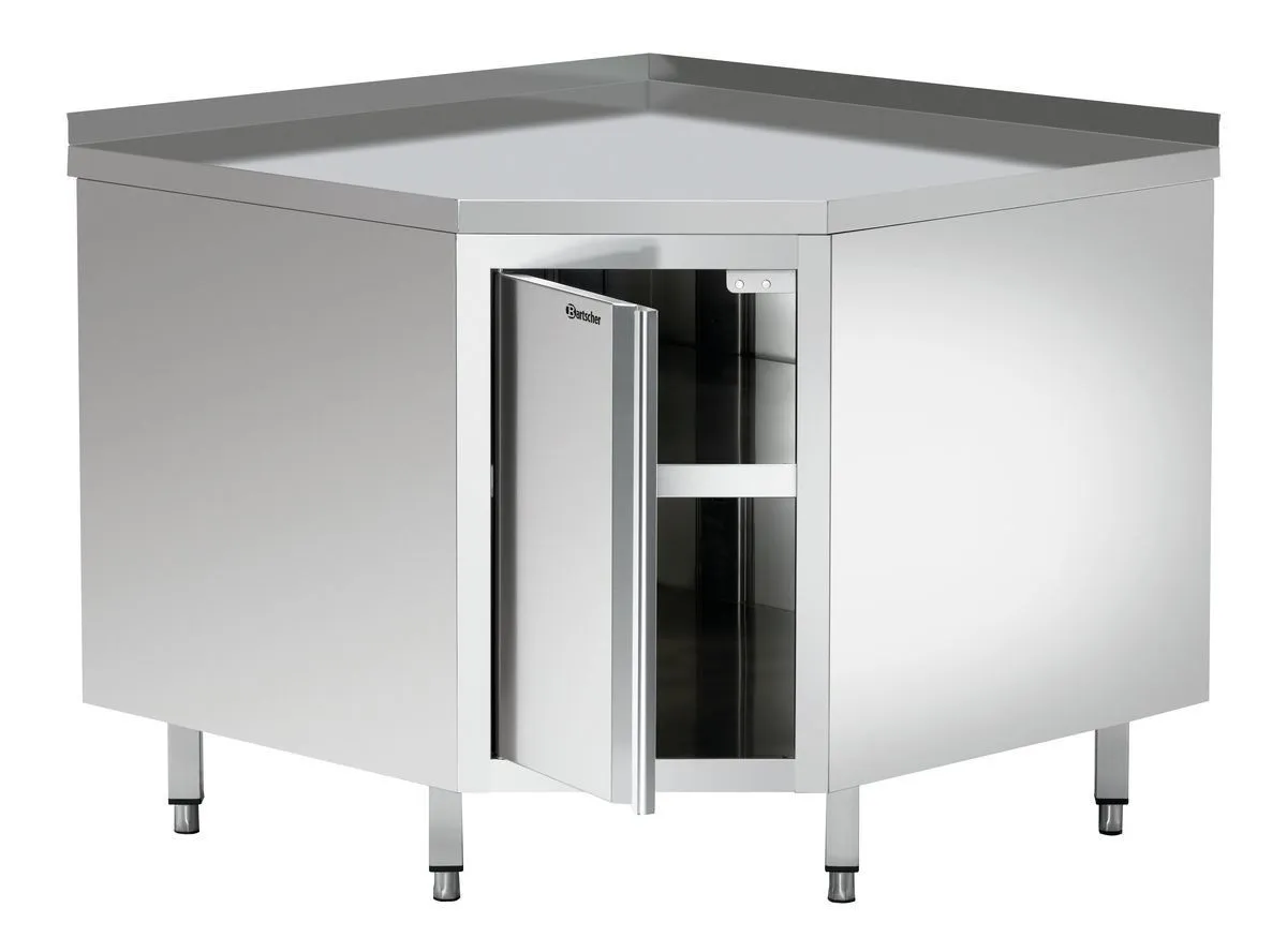 Móvel de Canto em Inox - L 1000 x P 1000 mm