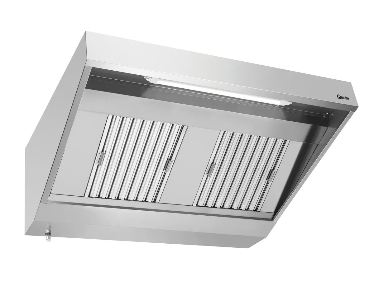 Exaustor de Parede com Motor e Iluminação - L 1400 x P 900 mm