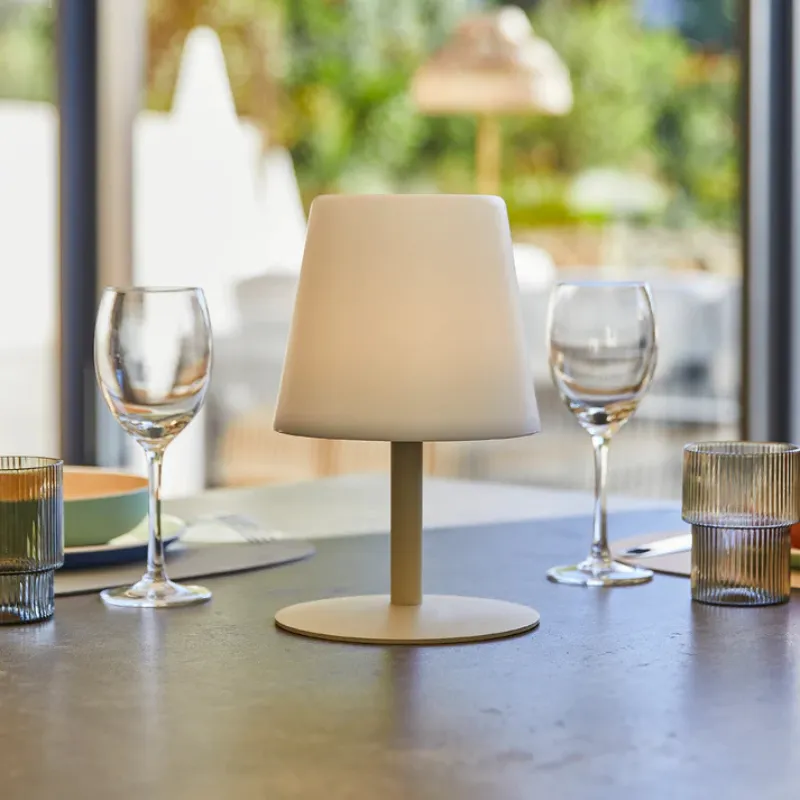 Lâmpada de Mesa LED - Mini Creme