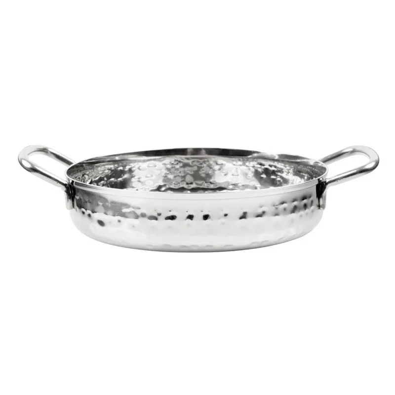 Prato em Inox Martelado Apresentação de Mesa 125mm