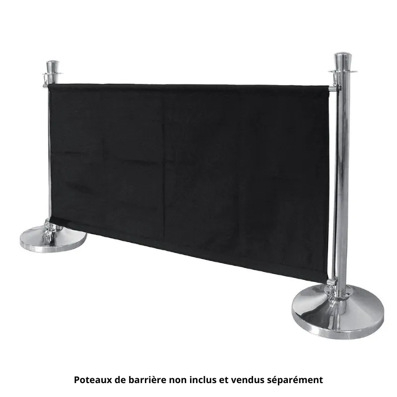 Barreira em Tecido Preto com Fixações