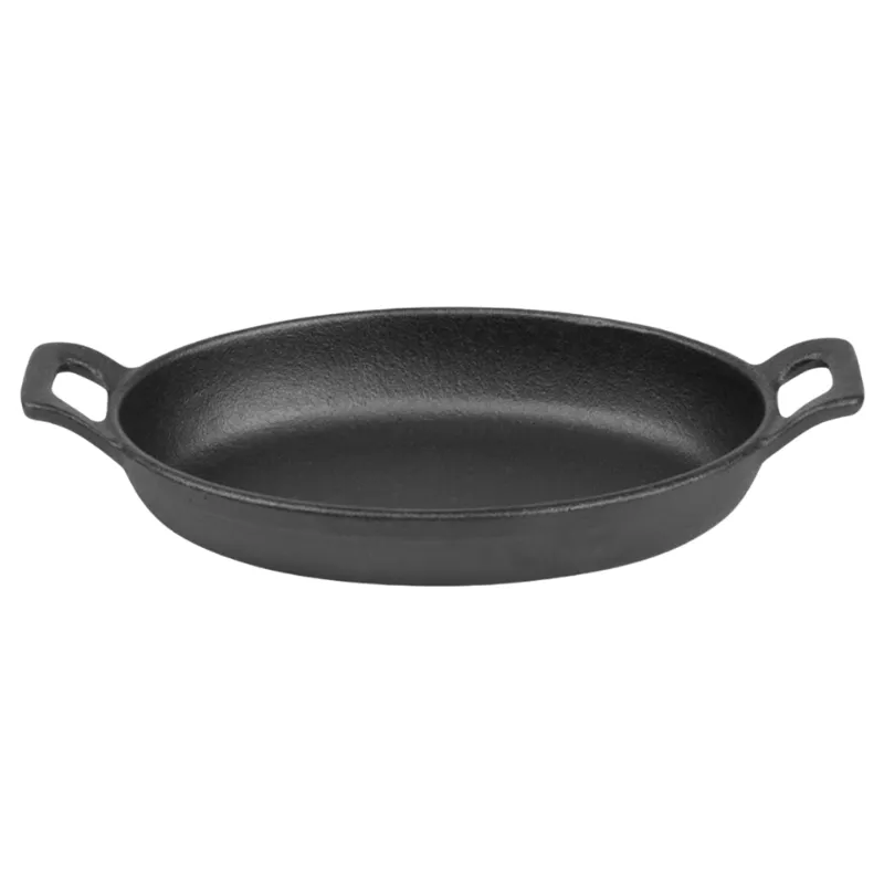 Prato Oval com Alças em Ferro Fundido - 180 x 120 mm