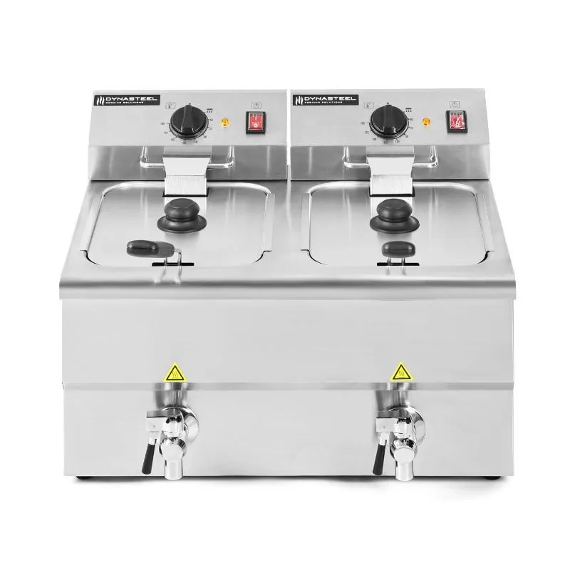Fritadeira Profissional Premium 2 x 8 L com Drenagem