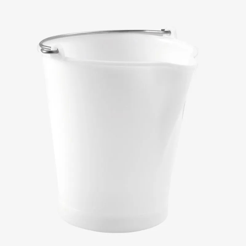 Balde 12L Bico Vertedor Inox Branco