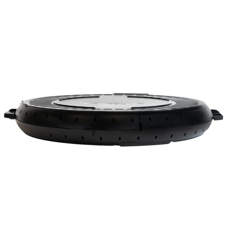 Caixa Redonda Reutilizável - Ø 330 mm - Preto - Lote de 10