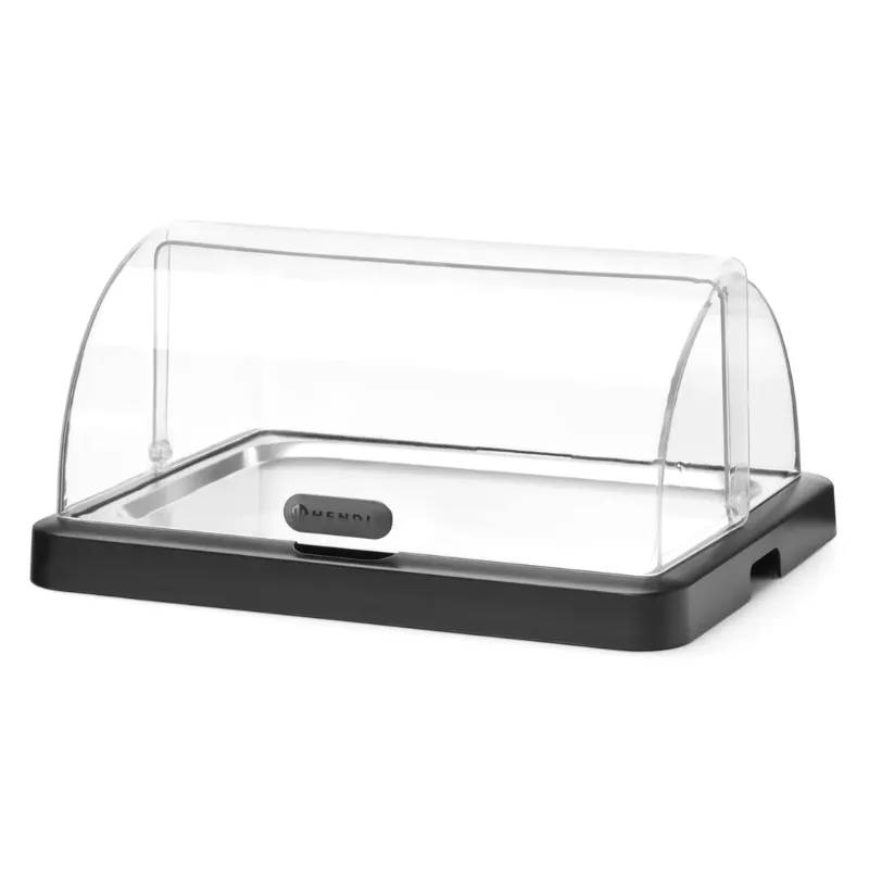 Vitrine de Buffet com Tampa Deslizante UNIQ - Preta