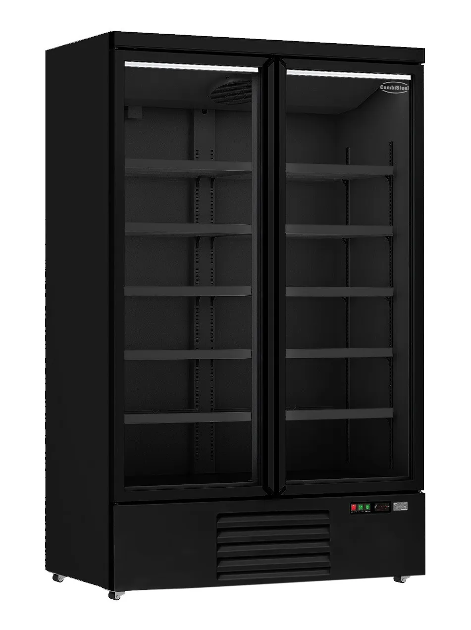 Vitrine Refrigerada Positiva 2 Portas Preto – 1000 L - Recondicionado
