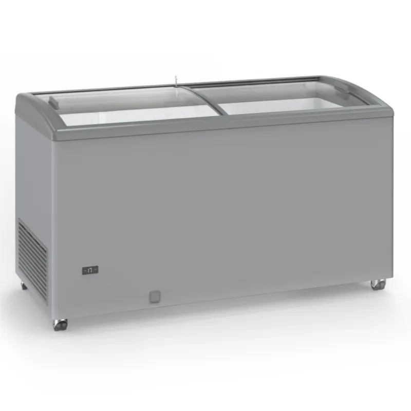 Congelador Aparência Inox com Portas de Vidro Deslizantes - 500 L - Recondicionado