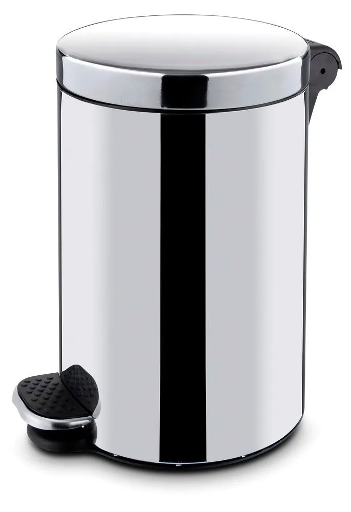 Lixeira Redonda com Pedal e Balde Interno - 5 L