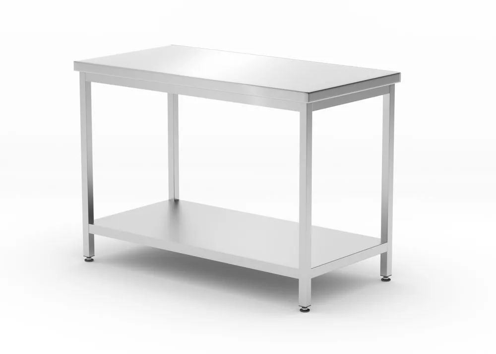 Mesa Central Profi Line com Prateleira - L 1200 x P 600 mm
