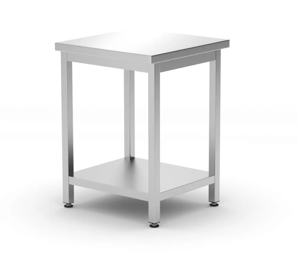 Mesa de Trabalho Central Kitchen Line com Prateleira - P 600 x L 600 mm