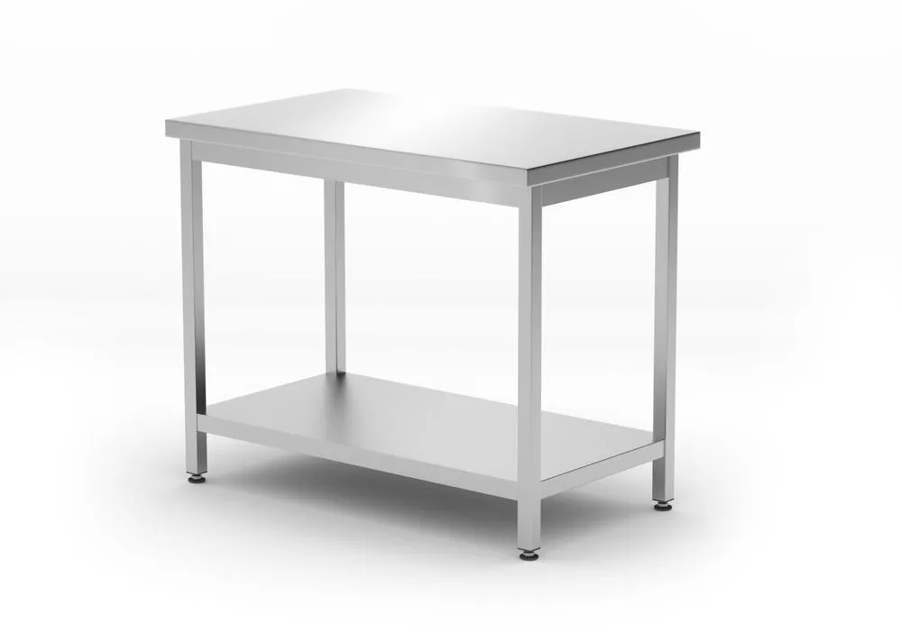 Mesa de Trabalho Central Kitchen Line com Prateleira - P 600 x L 1000 mm
