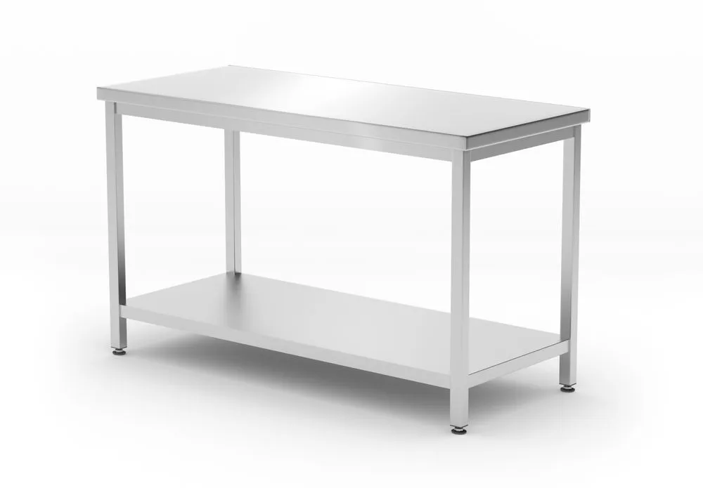 Mesa de Trabalho Central Kitchen Line com Prateleira - P 600 x L 1200 mm