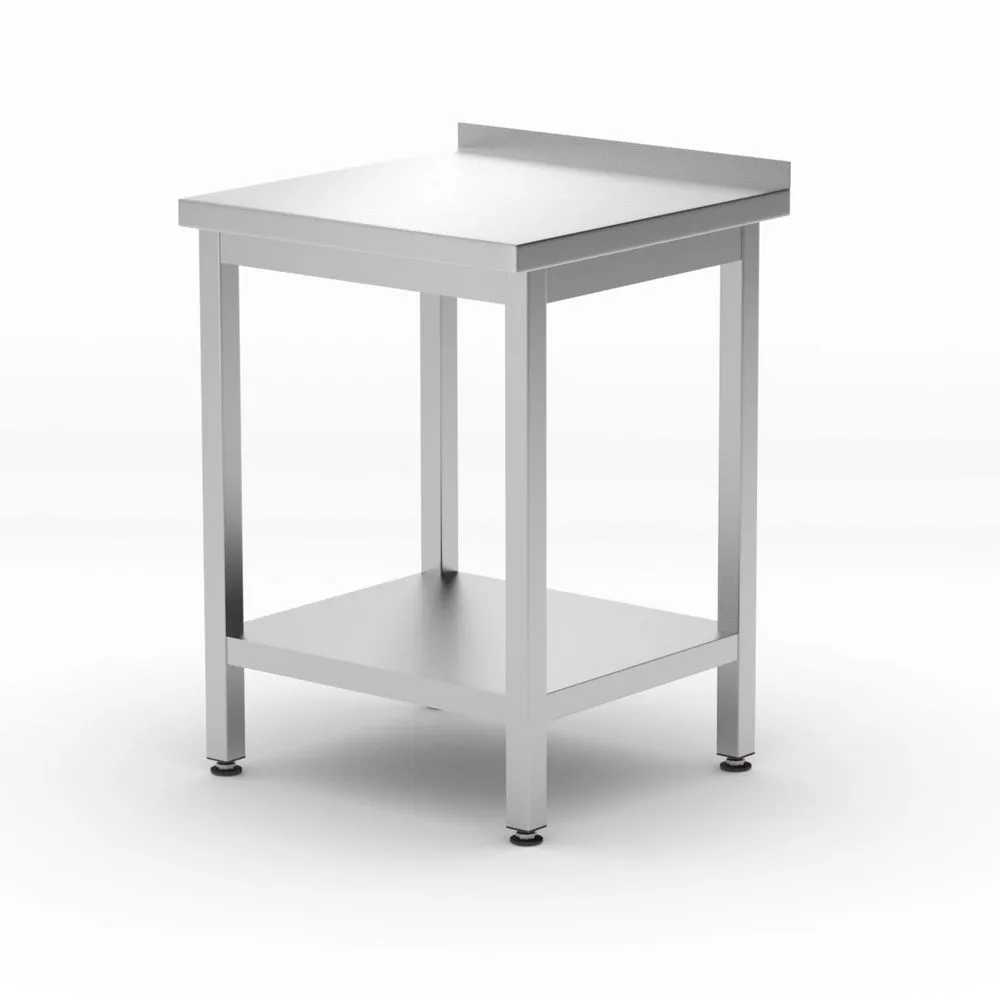 Mesa de Trabalho de Parede Kitchen Line com Prateleira - P 600 x L 600 mm