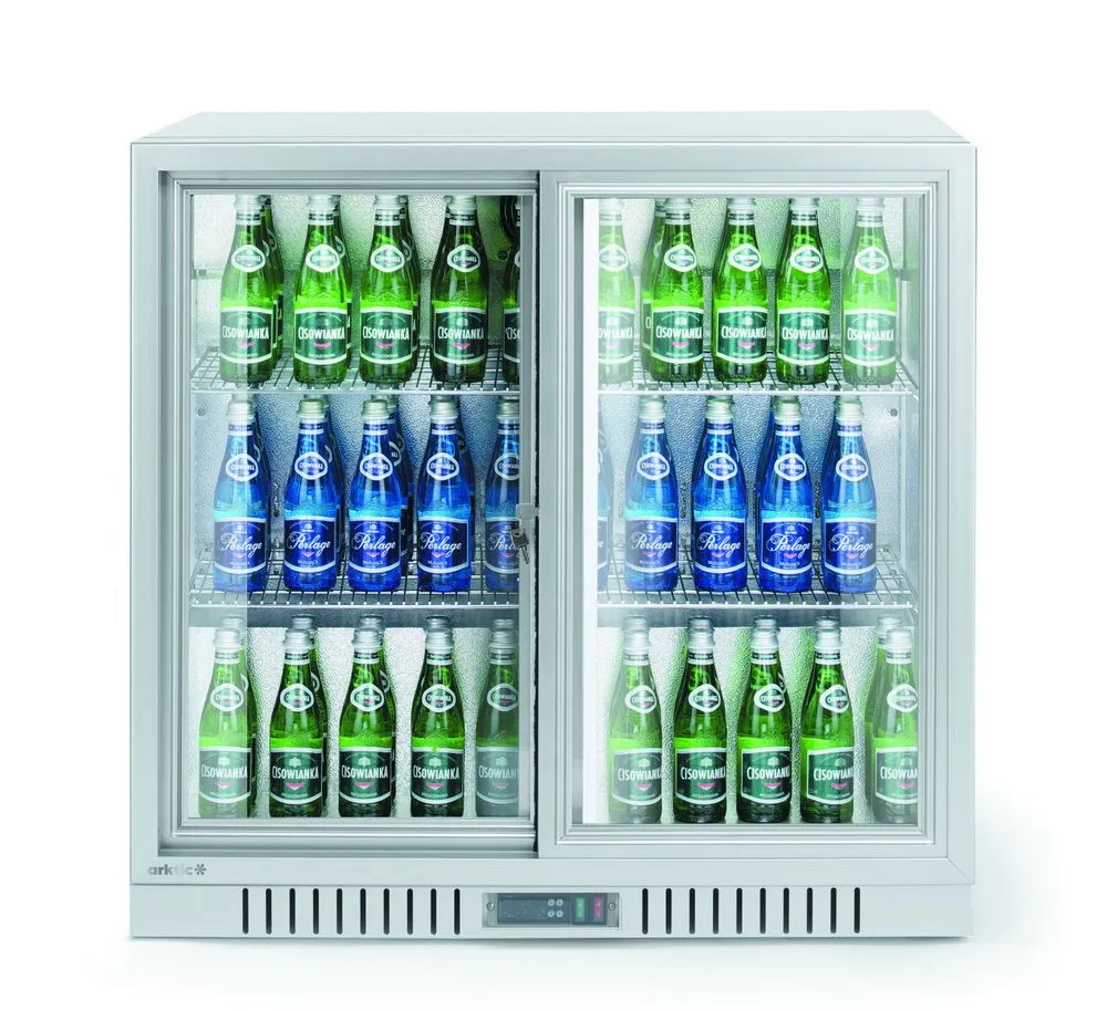 Retrobalcão Branco - Portas Duplas de Correr - 150 L