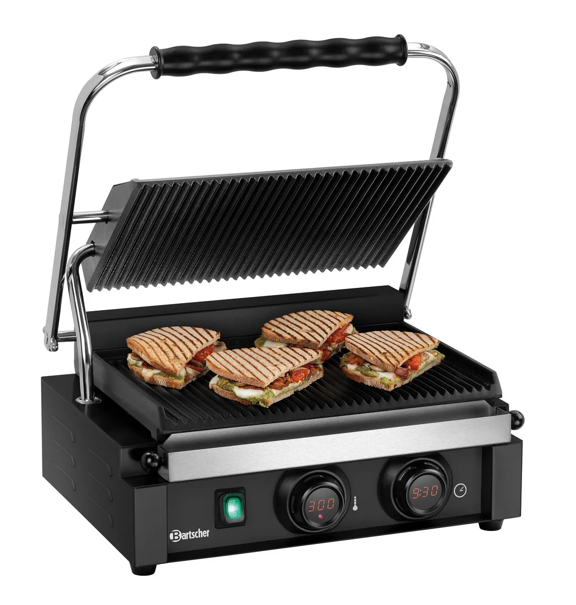 Grill de Contato Panini - Placas Ranhuradas