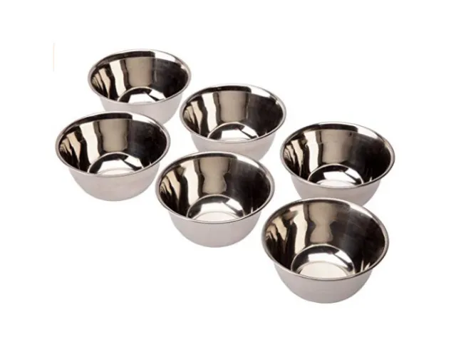 6 Taças Inox - 12 cm