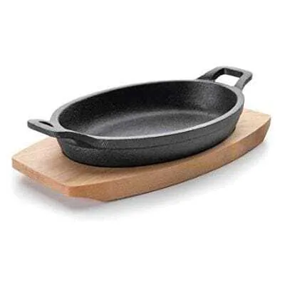 Tacho Oval com Base de Madeira - 700 ml