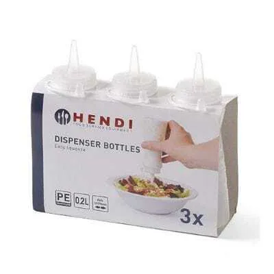 Flacon Distributeur de Sauce 30 Cl Easy Squeeze - Lot de 3