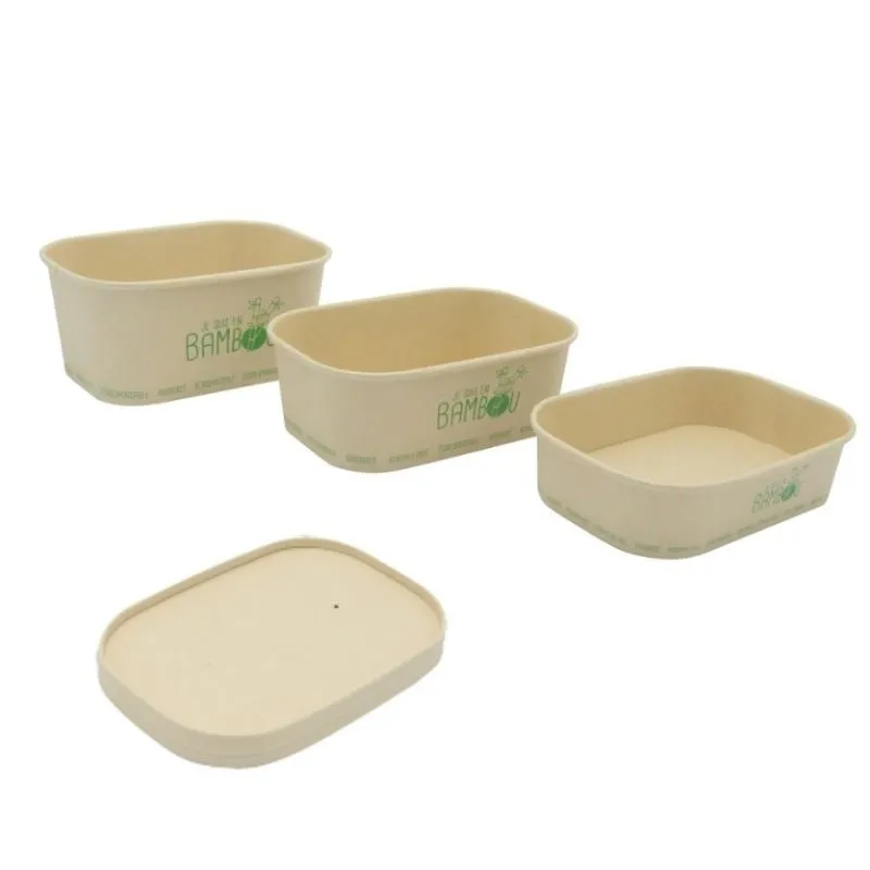 Tampa de Celulose de Bambu para Bandeja de Bambu - Conjunto de 50