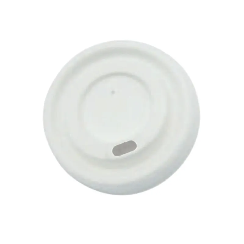Tampa de Bagasse para Copo de Bambu 18 cl - Conjunto de 50