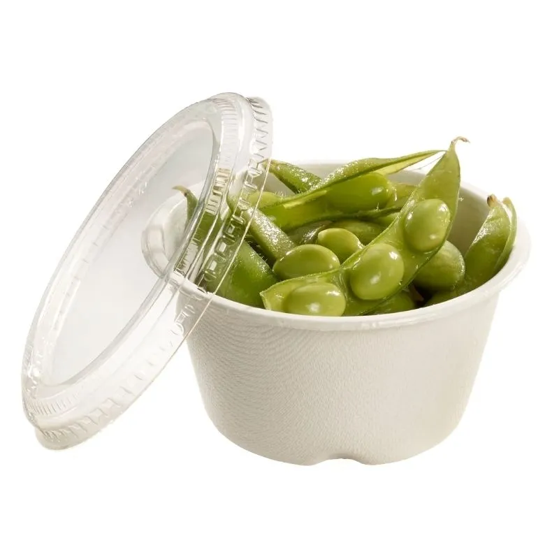 Pote de vidro em polpa de cana - 180 ml - Conjunto de 25