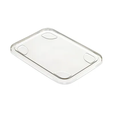 Tampa para Bandeja de 2 Compartimentos em PP - 183 x 131 mm - Conjunto de 50