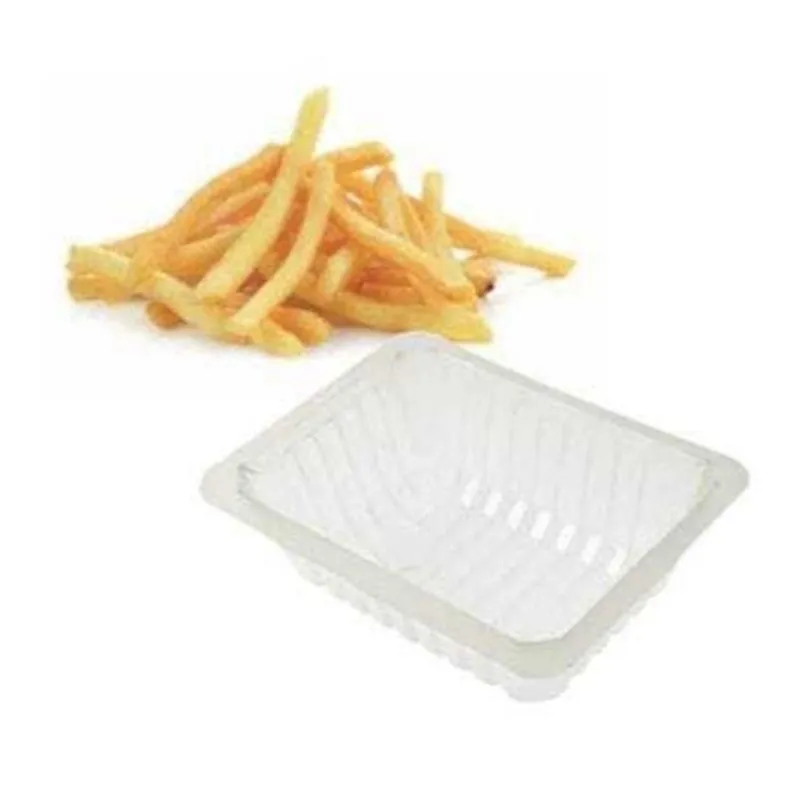 Barquetes de batata frita translúcidas - 37,5 cl - Pacote com 250