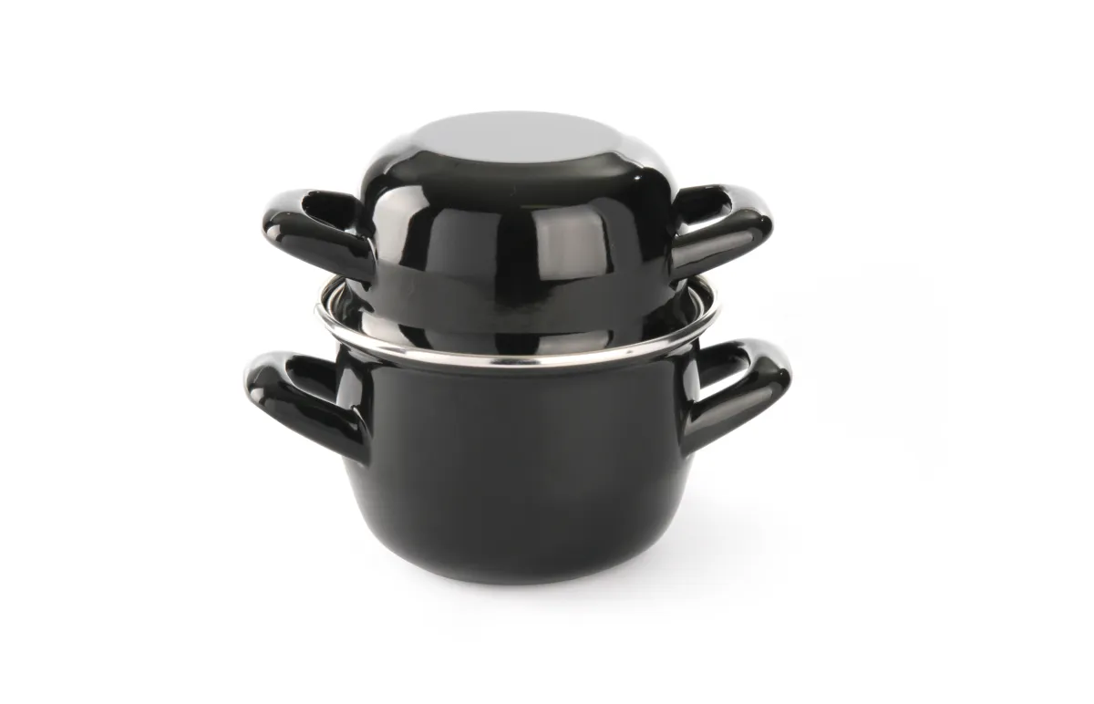 Caçarola de Mexilhões Esmaltada com Tampa - 0,8 L