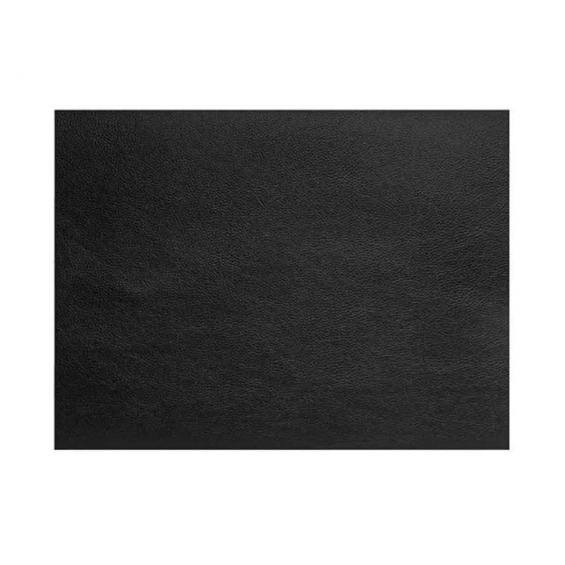 Jogo Americano Retangular em Couro Preto Granulado Cos - 45X30 cm
