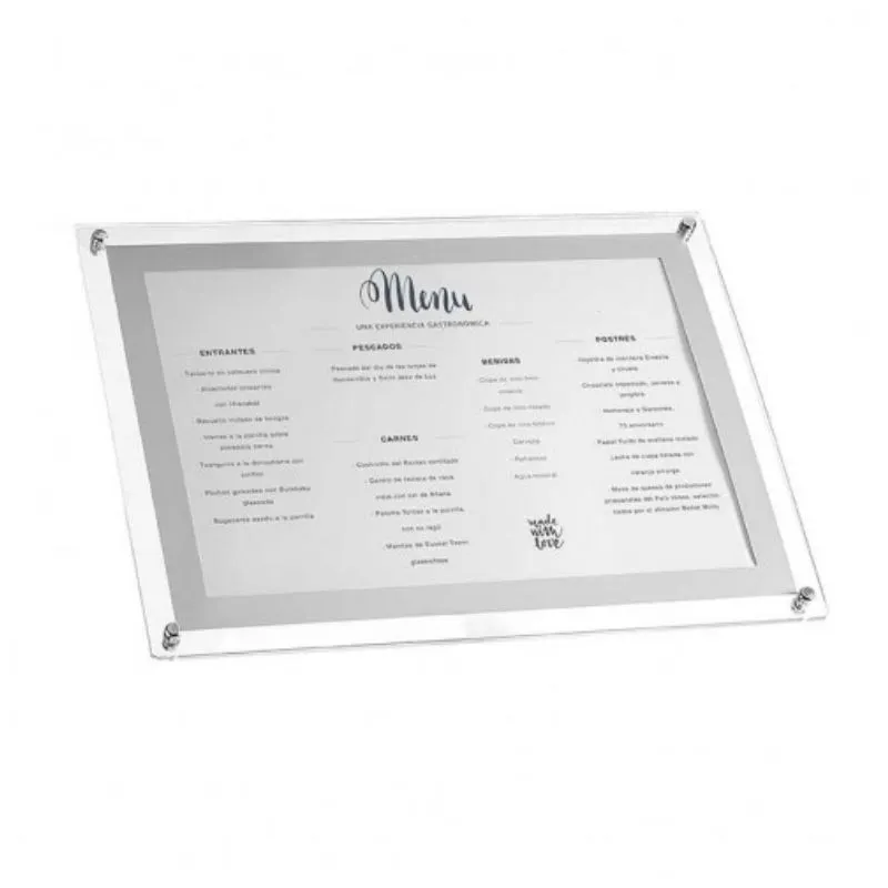 Porta-Menu Em Acrílico - A3