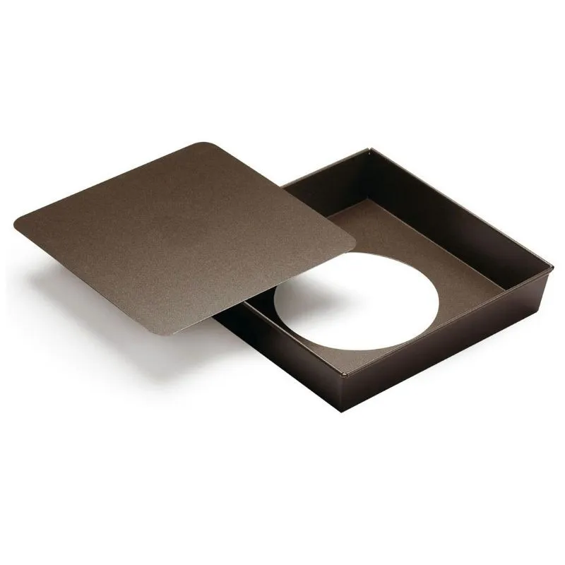 Forma de Bolo Quadrada com Fundo Amovível - 240 x 240 mm