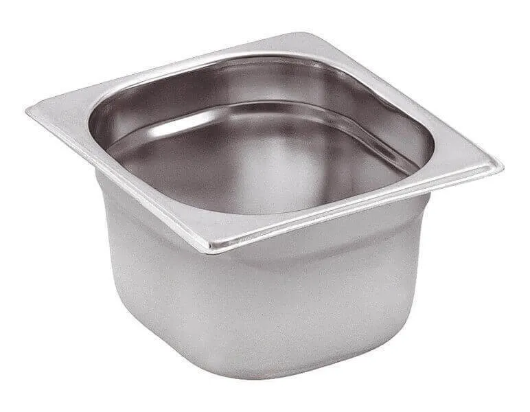 Cuba Gastronorm GN 1/6 em Aço Inox - Profundidade 65 mm - 1 L