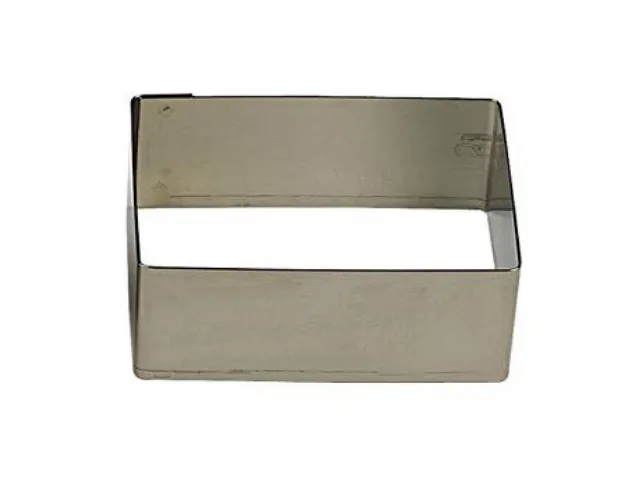 Cortador de Biscoitos Retangular Inox - 120 x 40 x 30 mm