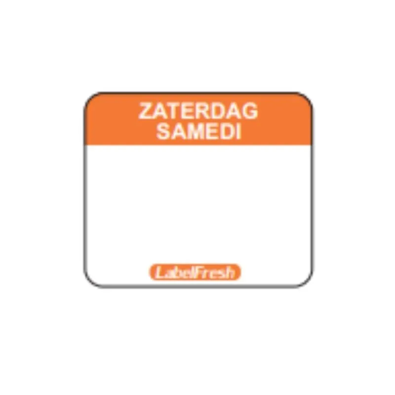 Etiqueta de Rastreabilidade LabelFresh Easy - Sábado - 30 x 25 mm - Pacote com 1000