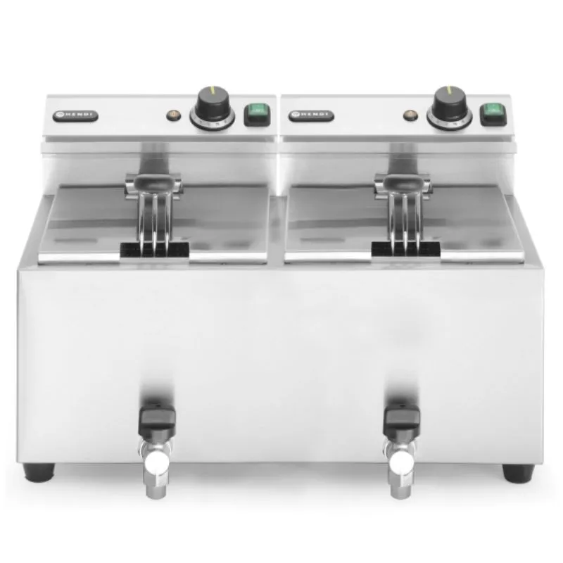 Fritadeira Mastercook com Torneira de Drenagem - 2 x 8 L