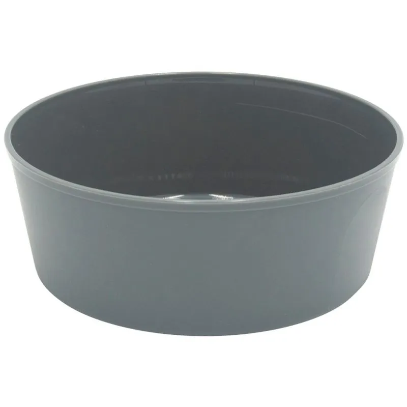 Tigela de salada reutilizável cinza em PP - 1200 ml - Conjunto de 24