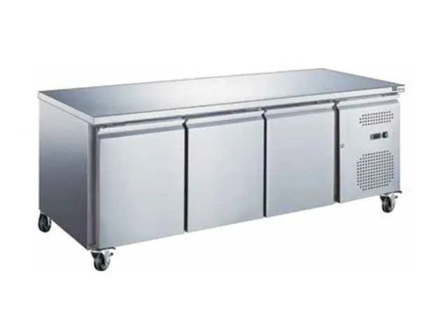 Mesa Refrigerada GN 1/1 Positiva Profundidade 700 mm - 3 Portas - Sem Backsplash - Recondicionada