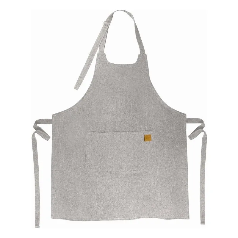 Avental de Cozinha Unissex - Cinza Marmorizado - 68 x 83 cm