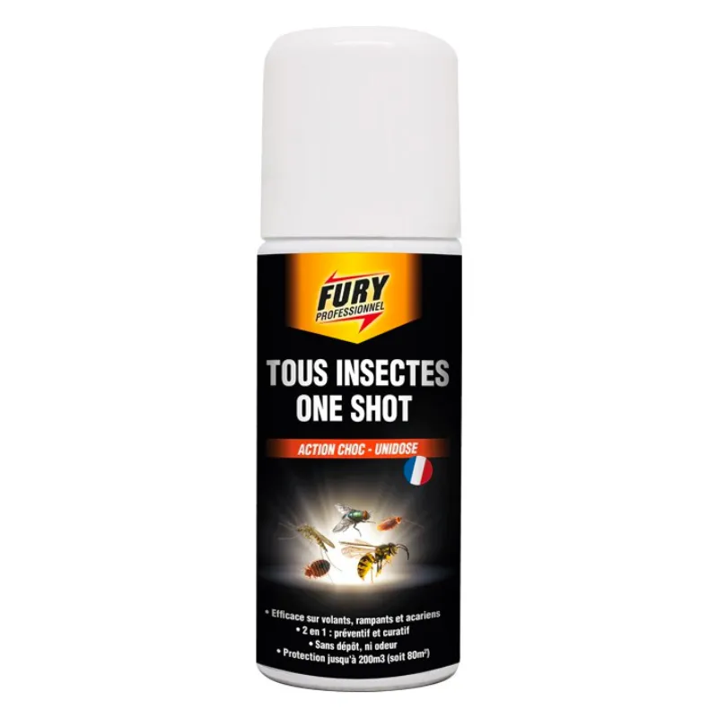 Bomba de Ação Choque para Moscas, Rastejantes, Percevejos e Ácaros - Unidose - 200 ml