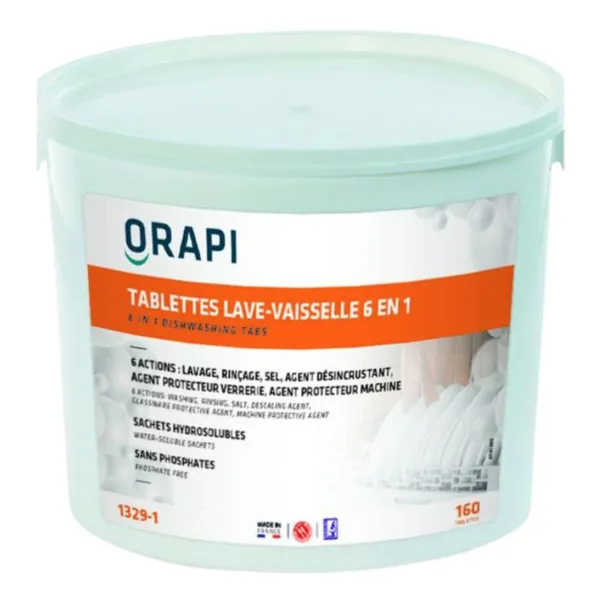 Pastilhas para Lava-Louças 6 em 1 - 160 Pastilhas de 15 g