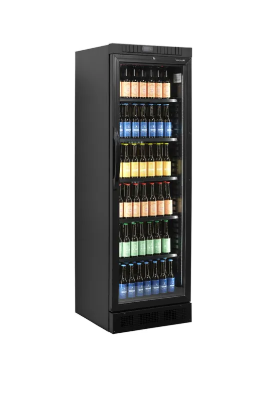 Armadura Refrigerada para Bebidas Preta - Porta de Vidro - 347 L