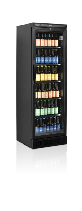 Armadura Refrigerada para Bebidas Preta - Porta de Vidro - 347 L