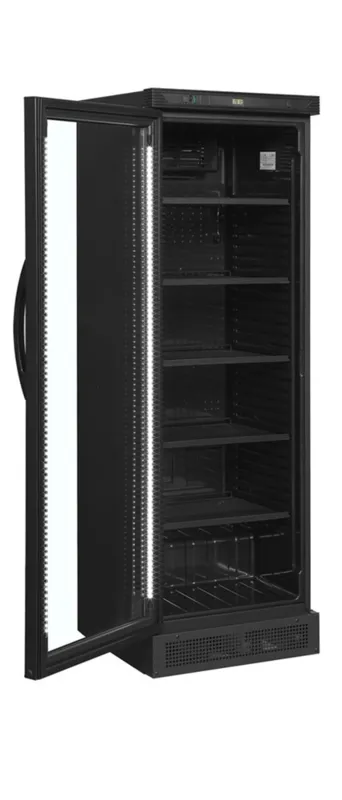 Armário Refrigerado para Bebidas Preto - Porta de Vidro à Esquerda - 347 L